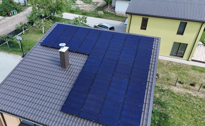 11,48 kW saulės elektrinė Kaune