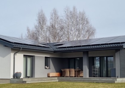 12,8 kW saulės elektrinė Vilniaus rajone