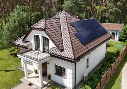 Saulės elektrinė namams Vilniuje